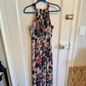 Floor length formal floral dress